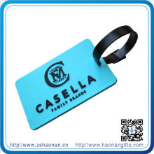 Design PVC Logo with Kinds of Colors Luggage Tag for Travel